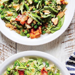 Spring Vegetable and Quinoa Salad with Bacon