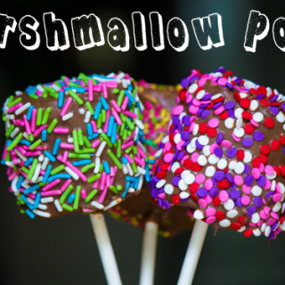 Sprinkle Covered Marshmallow Pops