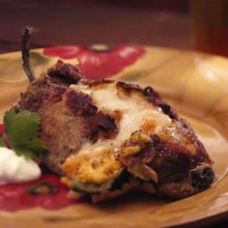 Squash-Stuffed Roasted Poblano Peppers