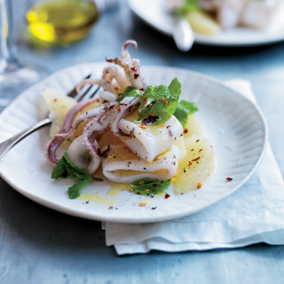 Squid with Citrus, Chile and Mint