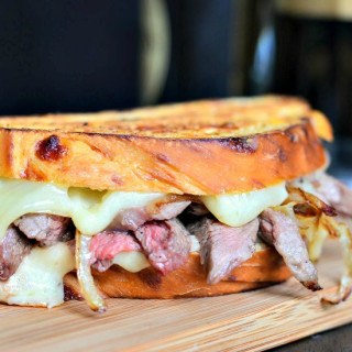 Steak and Onion Grilled Cheese