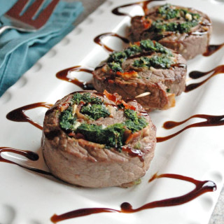 Steak Pinwheels with Bacon, Spinach and Parmesan