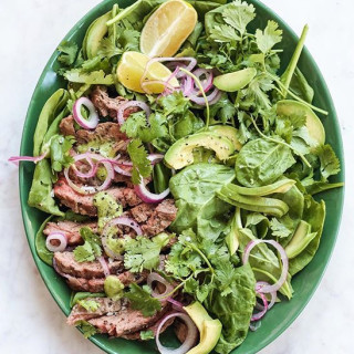 Steak Salad with Cilantro Lime Mayo