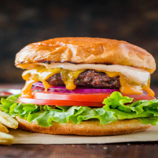 Steakhouse beef burger