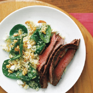 Steak with Spinach Couscous
