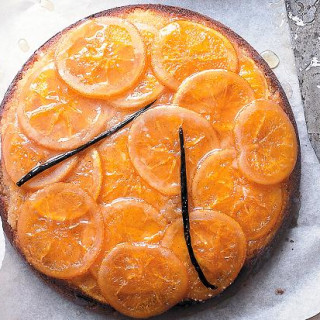 Sticky Orange and Vanilla Upside Down Cake