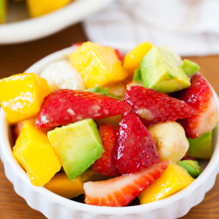 Strawberry and Avocado Summer Fruit Salad