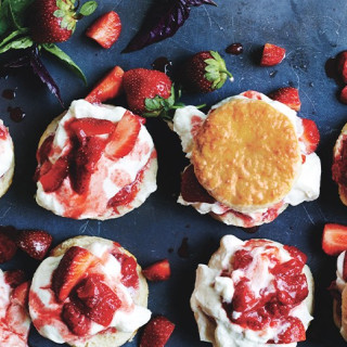 Strawberry-Basil Shortcakes