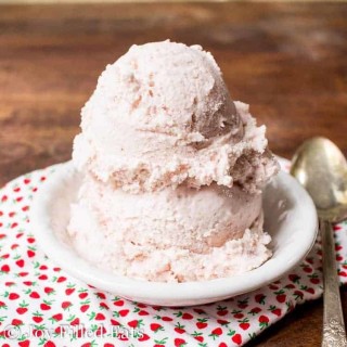 Strawberry Ricotta Ice Cream