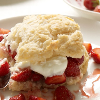 Strawberry Shortcake With Buttermilk Biscuits