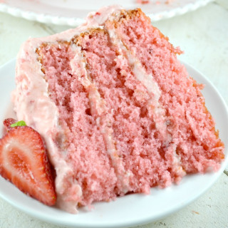 Strawberry Triple Layer Cake