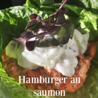 Succulent hamburger au saumon