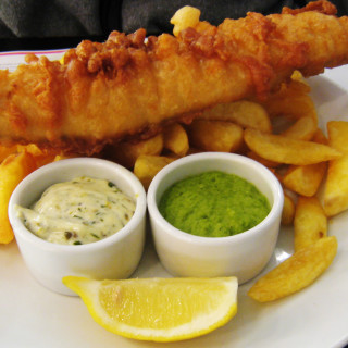 summer crispy fish and chips