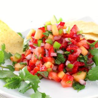 Summer Strawberry Jalapeno and Pineapple Salsa