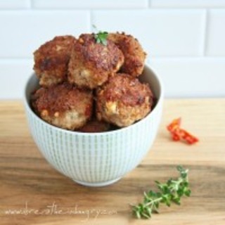 Sun-dried Tomato and Feta Meatballs (Low Carb and Gluten Free)