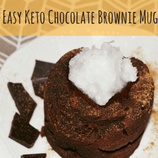 Super Easy Keto Chocolate Brownie Mug Cake