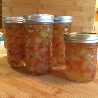 Sweet Pickled Watermelon Rind