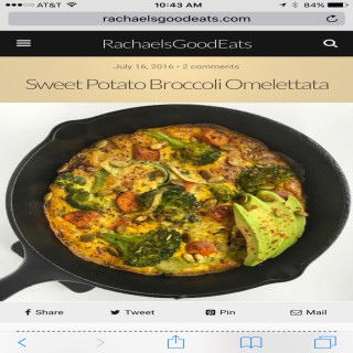 Sweet Potato Broccoli Omelettata