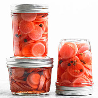 Sweet Riesling Pickled Radishes