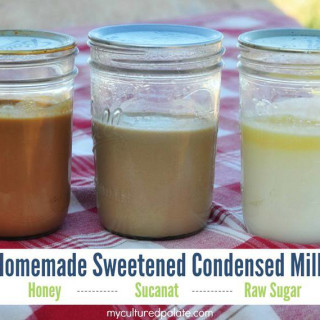 Sweetened Condensed Milk with Honey, Sucanat or Raw Sugar