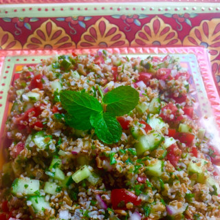 Tabbouleh and Cucumber Salad