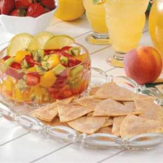 Tangy Fruit Salsa with Cinnamon Chips Recipe
