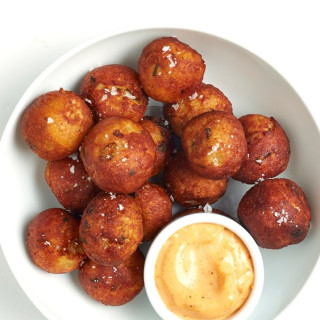 "Tater Tots" with Spicy Mayonnaise