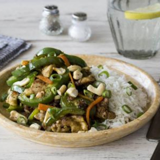 Tender Stir-Fried Pork with Black Bean Sauce and Cashew Nuts