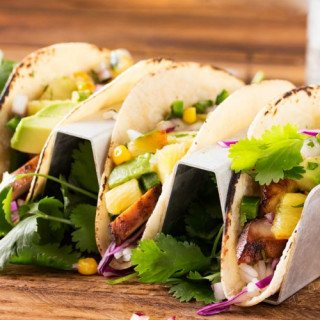 Tequila Lime Chicken Tacos with Grilled Pineapple Salsa