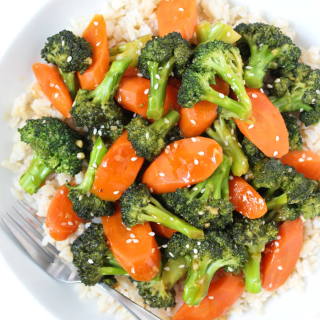 Teriyaki Broccoli and Carrots