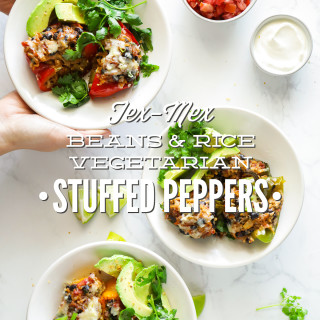 Tex-Mex Vegetarian Stuffed Peppers (Make-Ahead and Freezer-Friendly)