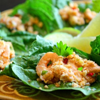 Thai Mini Shrimp Lettuce Wraps Recipe