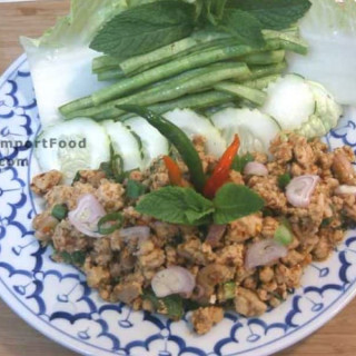 Thai Spicy Ground Chicken and Toasted Rice, 'Larb Gai'