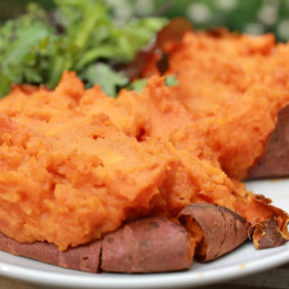 Thai’ce Baked Sweet Potatoes