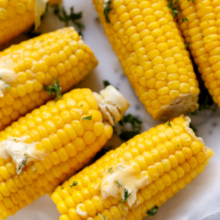 The Best Corn On The Cob With Garlic Butter