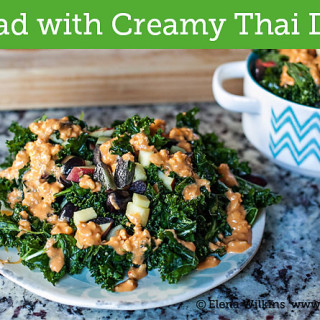 The Best Kale Salad You'll Ever Have with Creamy Thai Dressing