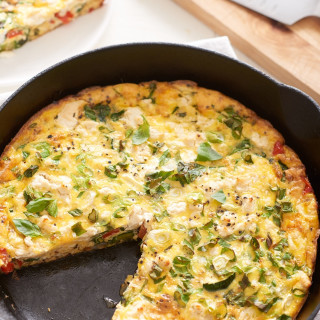 The Easiest Cheese and Vegetable Frittata