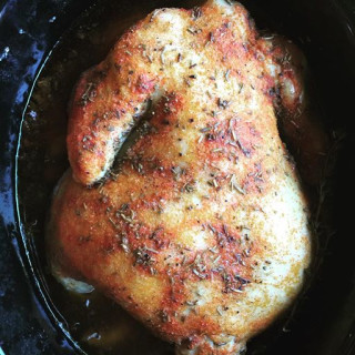 The Easiest Slow Cooker Crock-Pot Whole Chicken