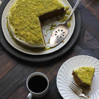 The Homemade Flour Cookbook, Lemon Pistachio Cake With Cream Cheese Frostin