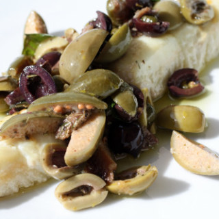 The Secret Ingredient (Anchovy): Halibut Poached in Olive Oil with Chunky T
