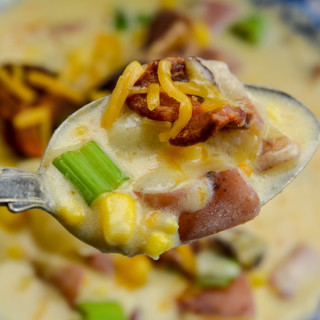 The Ultimate Instant Pot Loaded Corn Chowder