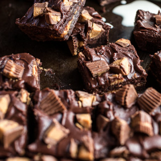 The Very Best Peanut Butter Cup Fudge Brownies.