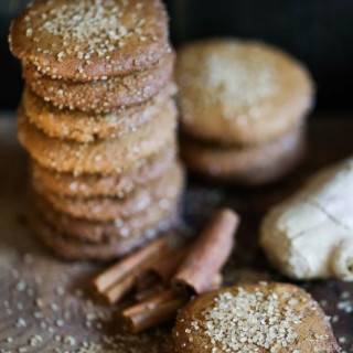 Three-Ginger Ginger Cookies