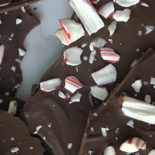 Three-Ingredient Dark Chocolate Peppermint Bark