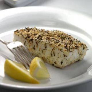 Thyme- and Sesame-Crusted Pacific Halibut