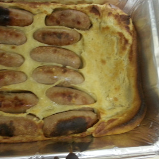 Toad in the Hole with Roasted-Onion Gravy