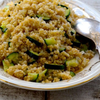 Toasted Bulgur Pilaf with Zucchini. Never too much.