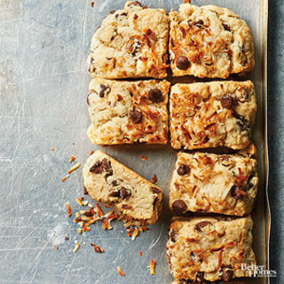 Toasted Coconut and Chocolate Chip Scones