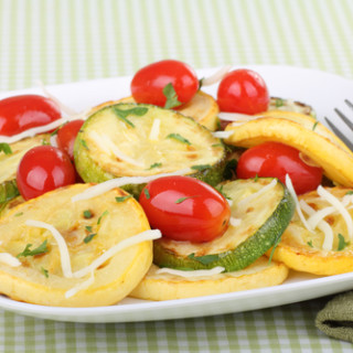 Tomato and Grilled Summer Squash Salad