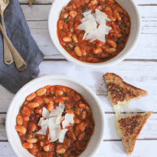 Tomato and White Bean Stew with Chicken Sausage